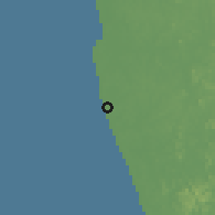 Shaded relief of the 60 km around Moratuwa, drawn from the GMTED2010 grid