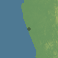 Shaded relief of the 60 km around Pānadraya, drawn from the GMTED2010 grid