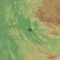 Shaded relief of the 60 km around Ratnapura, drawn from the GMTED2010 grid