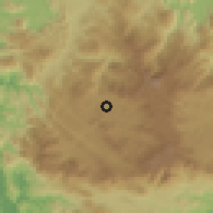 Shaded relief of the 60 km around Talawakele, drawn from the GMTED2010 grid