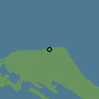 Shaded relief of the 60 km around Valvedditturai, drawn from the GMTED2010 grid