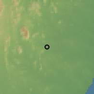 Shaded relief of the 60 km around Wattegama, drawn from the GMTED2010 grid