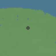 Shaded relief of the 60 km around Groningen, drawn from the GMTED2010 grid
