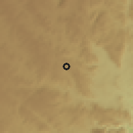 Shaded relief of the 57 km around Mhlambanyatsi, drawn from the GMTED2010 grid