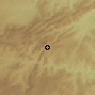 Shaded relief of the 57 km around Bulembu, drawn from the GMTED2010 grid