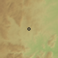 Shaded relief of the 57 km around Kwaluseni, drawn from the GMTED2010 grid