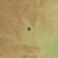 Shaded relief of the 57 km around Lobamba, drawn from the GMTED2010 grid