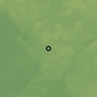 Shaded relief of the 46 km around Björneborg, drawn from the GMTED2010 grid