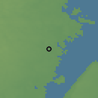 Shaded relief of the 47 km around Ålem, drawn from the GMTED2010 grid