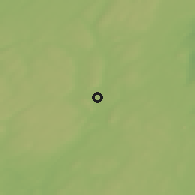Shaded relief of the 46 km around Bottnaryd, drawn from the GMTED2010 grid
