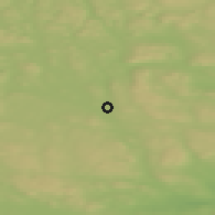 Shaded relief of the 44 km around Bräcke, drawn from the GMTED2010 grid