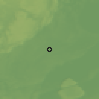 Shaded relief of the 46 km around Brålanda, drawn from the GMTED2010 grid