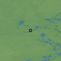 Shaded relief of the 46 km around Brevik, drawn from the GMTED2010 grid