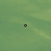 Shaded relief of the 47 km around Dalby, drawn from the GMTED2010 grid