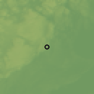 Shaded relief of the 46 km around Dals Rostock, drawn from the GMTED2010 grid