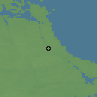 Shaded relief of the 45 km around Älmsta, drawn from the GMTED2010 grid