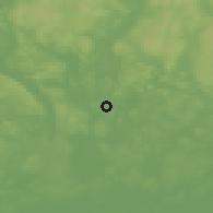 Shaded relief of the 45 km around Deje, drawn from the GMTED2010 grid