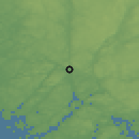 Shaded relief of the 46 km around Dingle, drawn from the GMTED2010 grid
