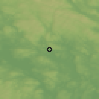 Shaded relief of the 45 km around Edane, drawn from the GMTED2010 grid
