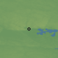 Shaded relief of the 46 km around Åby, drawn from the GMTED2010 grid