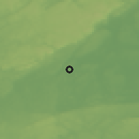 Shaded relief of the 46 km around Fjugesta, drawn from the GMTED2010 grid