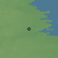 Shaded relief of the 45 km around Forsby, drawn from the GMTED2010 grid