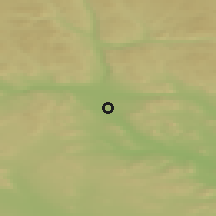 Shaded relief of the 45 km around Älvdalen, drawn from the GMTED2010 grid