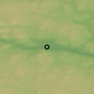 Shaded relief of the 44 km around Fränsta, drawn from the GMTED2010 grid