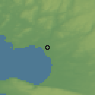 Shaded relief of the 47 km around Fyllinge, drawn from the GMTED2010 grid