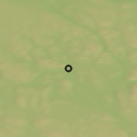 Shaded relief of the 44 km around Gällö, drawn from the GMTED2010 grid