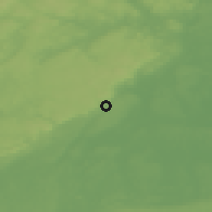 Shaded relief of the 46 km around Garphyttan, drawn from the GMTED2010 grid