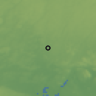 Shaded relief of the 47 km around Glimåkra, drawn from the GMTED2010 grid