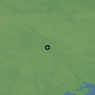 Shaded relief of the 46 km around Gnesta, drawn from the GMTED2010 grid