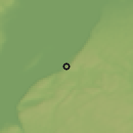 Shaded relief of the 46 km around Gränna, drawn from the GMTED2010 grid