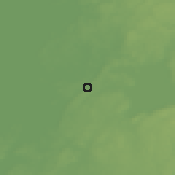 Shaded relief of the 46 km around Gullspång, drawn from the GMTED2010 grid