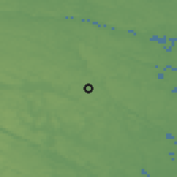 Shaded relief of the 46 km around Gusum, drawn from the GMTED2010 grid
