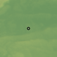 Shaded relief of the 46 km around Hällabrottet, drawn from the GMTED2010 grid