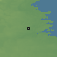 Shaded relief of the 45 km around Åbyggeby, drawn from the GMTED2010 grid
