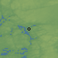 Shaded relief of the 46 km around Ammenäs, drawn from the GMTED2010 grid