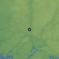 Shaded relief of the 46 km around Hällevadsholm, drawn from the GMTED2010 grid