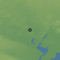 Shaded relief of the 47 km around Hanaskog, drawn from the GMTED2010 grid