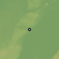 Shaded relief of the 46 km around Hjo, drawn from the GMTED2010 grid