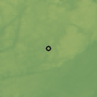 Shaded relief of the 46 km around Högsäter, drawn from the GMTED2010 grid