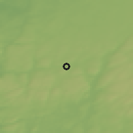 Shaded relief of the 46 km around Hökerum, drawn from the GMTED2010 grid
