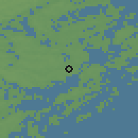 Shaded relief of the 46 km around Hölö, drawn from the GMTED2010 grid