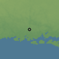 Shaded relief of the 47 km around Johannishus, drawn from the GMTED2010 grid