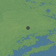 Shaded relief of the 46 km around Jordbro, drawn from the GMTED2010 grid