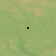 Shaded relief of the 44 km around Junsele, drawn from the GMTED2010 grid