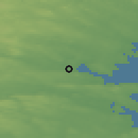 Shaded relief of the 43 km around Kåge, drawn from the GMTED2010 grid