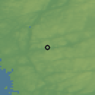 Shaded relief of the 46 km around Kåhög, drawn from the GMTED2010 grid